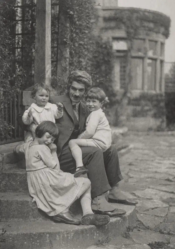 An old black and white family photo